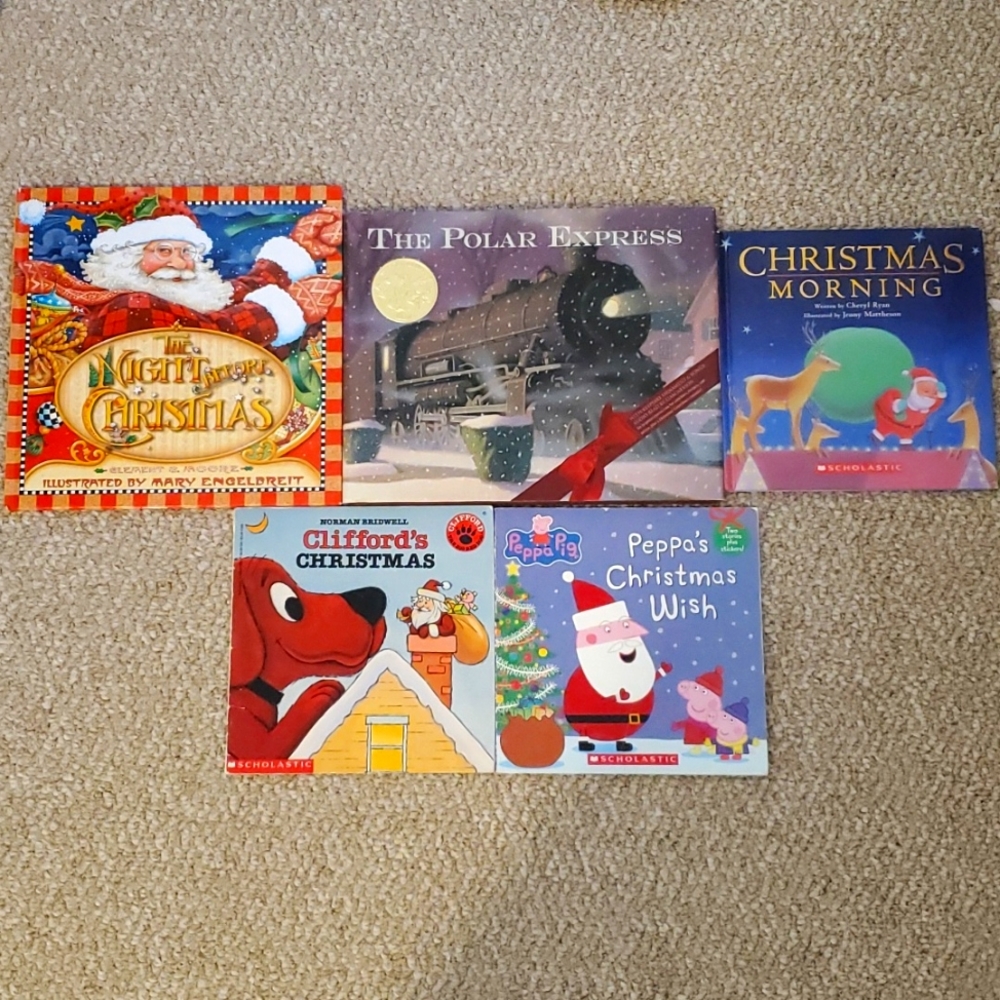The Polar Express Hardcover Book PLUS 4 Other Christmas Books!!!